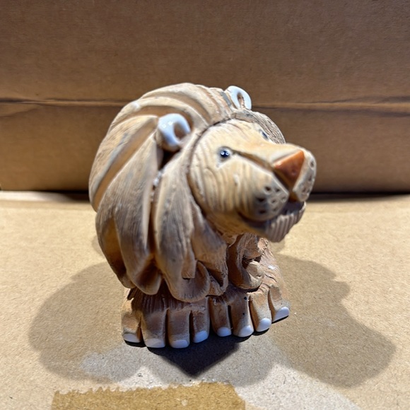 Vtg Artesania Rinconada Lion Ceramic Figurine - Hand-Crafted in Uruguay 1970s - Picture 5 of 7